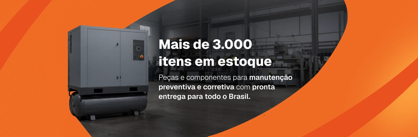 Mais de 3.000 itens em estoque: peças e componentes para manutenção preventiva e corretiva, com pronta entrega para todo o Brasil